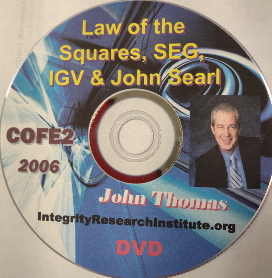 Searl Antigravity Lecture COFE2 By John Thomas (Download)