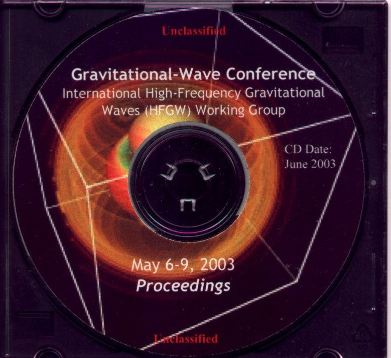 Gravitational Wave Conference  2003  CD