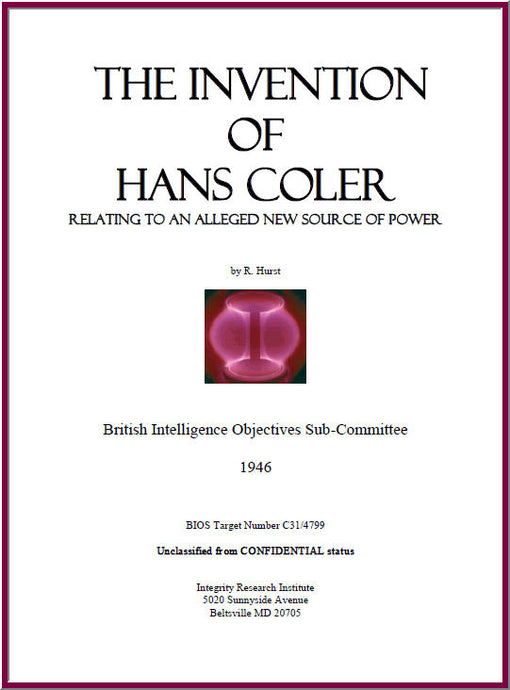 The Invention of Hans Coler: An Alleged New Power Source