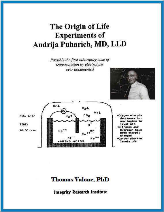Origin Of Life Experiments by  Dr. Andrija Puharich  Report