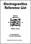 Electgrogravity Reference List by Stirniman